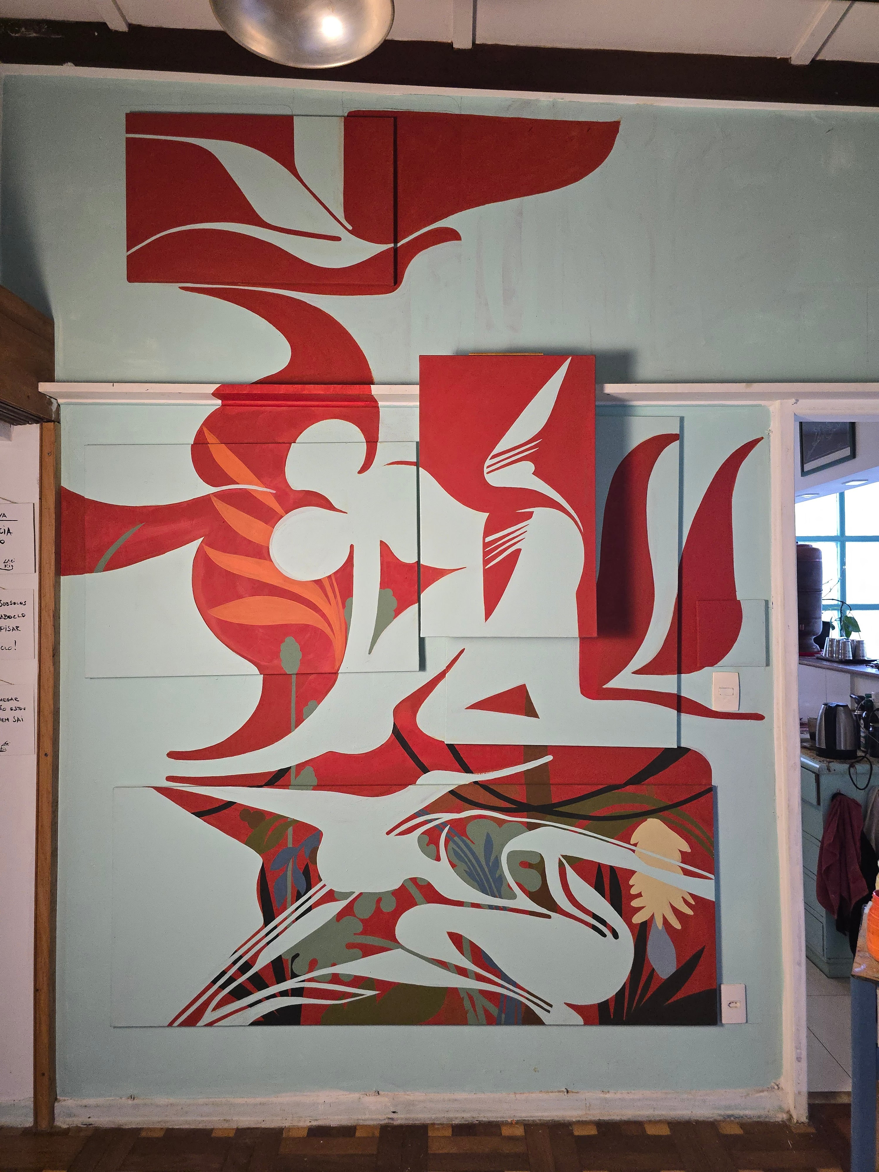 Trans-e-tu mural com telas