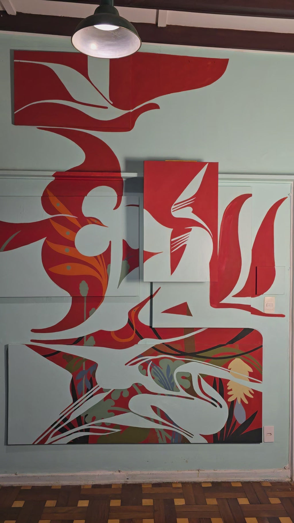 Trans-e-tu mural com telas