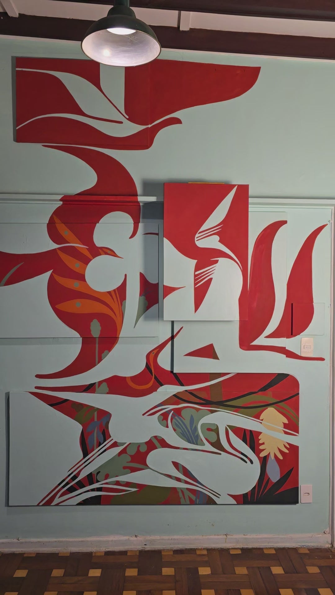 Trans-e-tu mural com telas